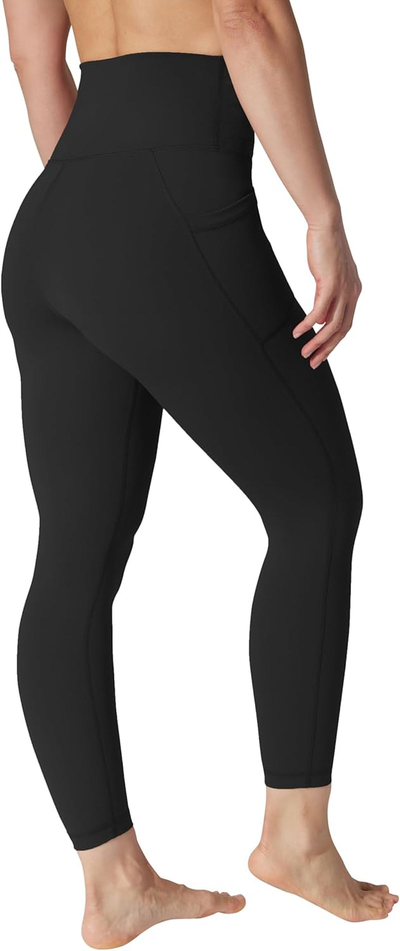 Super High Waist Elastic Free Ankle Legging with Side Pocket