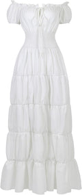 Renaissance Costume Women Medieval Chemise Dress Peasant Tops Irish under Dress